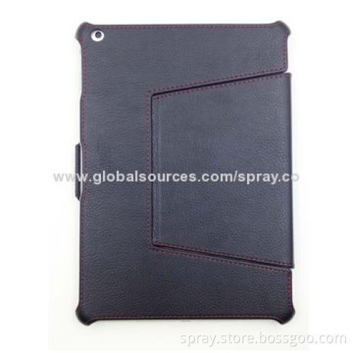 Stand Leather Folio Case for iPad Air, Various Materials Available